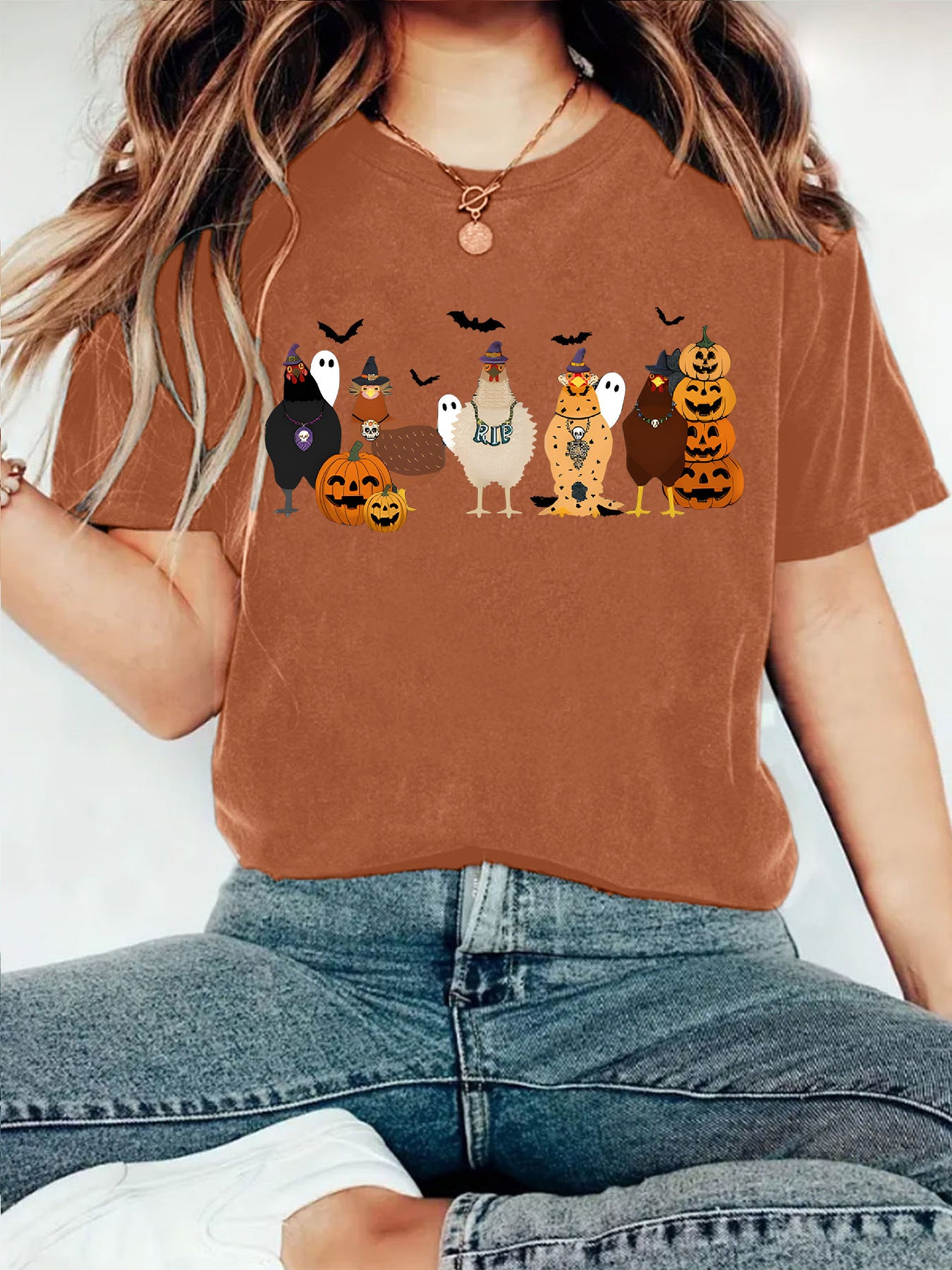 round-neck short sleeve