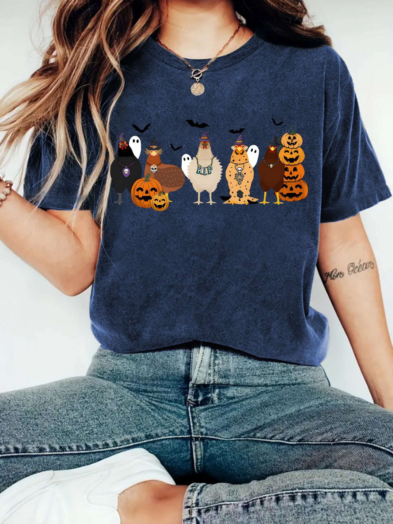 round-neck short sleeve