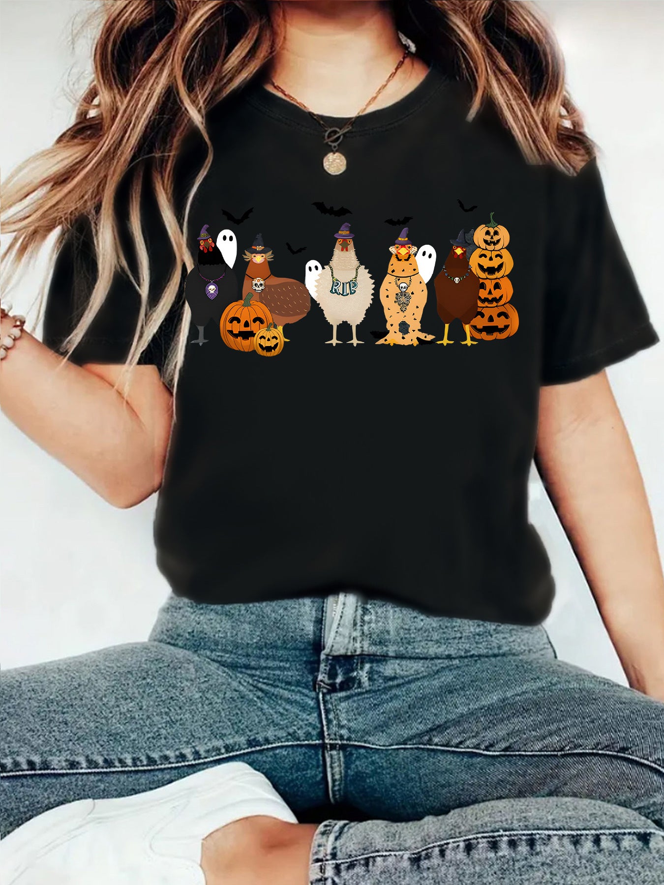 round-neck short sleeve